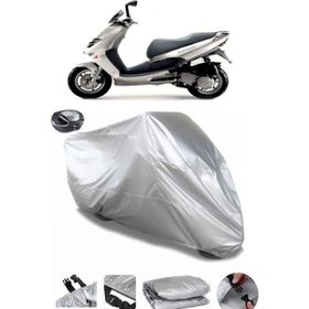 Coverplus Aprilia Leonardo 150 Gri Arka Çanta Uyumlu Su Geçirmez Motosiklet Brandası