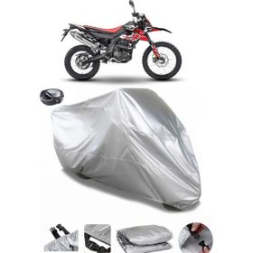 Coverplus Aprilia RX 125 Gri Arka Çanta Uyumlu Su Geçirmez Motosiklet Brandası