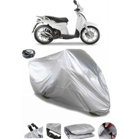 Coverplus Aprilia Scarabeo 100 Gri Arka Çanta Uyumlu Su Geçirmez Motosiklet Brandası