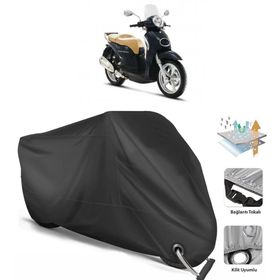 Coverplus Aprilia Scarabeo 200 Siyah Motosiklet Branda