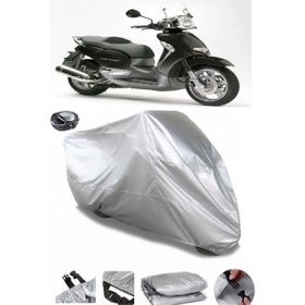 Coverplus Aprilia Scarabeo 500 Gri Arka Çanta Uyumlu Su Geçirmez Motosiklet Brandası