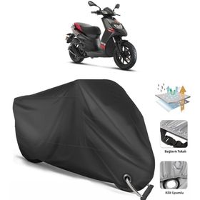 Coverplus Aprilia SR 125 Siyah Motosiklet Branda