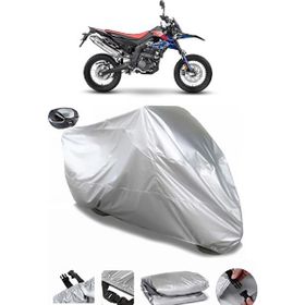 Coverplus Aprilia SX 125 Gri Arka Çanta Uyumlu Su Geçirmez Motosiklet Brandası