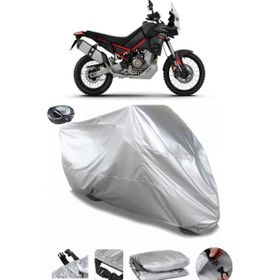 Coverplus Aprilia Tuareg Gri Arka Çanta Uyumlu Su Geçirmez Motosiklet Brandası