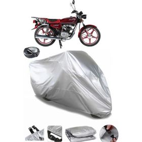 Coverplus Arora AR 100-8 Klasik Çelik Gri Arka Çanta Uyumlu Su Geçirmez Motosiklet Brandası