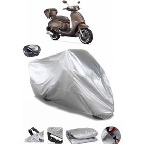 Coverplus Arora Cappucino 125 Gri Arka Çanta Uyumlu Su Geçirmez Motosiklet Brandası