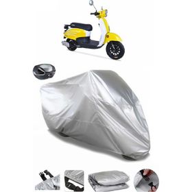 Coverplus Arora Dazzle 125 Gri Arka Çanta Uyumlu Su Geçirmez Motosiklet Brandası