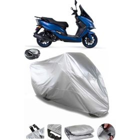 Coverplus Arora Safari Pro Gri Arka Çanta Uyumlu Su Geçirmez Motosiklet Brandası