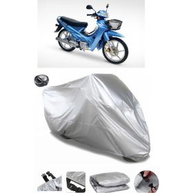 Coverplus Asya AS 100-8 Gri Arka Çanta Uyumlu Su Geçirmez Motosiklet Brandası