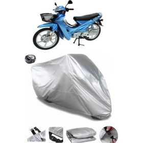 Coverplus Asya AS 110-8 Gri Arka Çanta Uyumlu Su Geçirmez Motosiklet Brandası