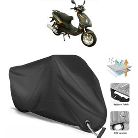 Coverplus Asya AS 125 T-15 Siyah Motosiklet Branda