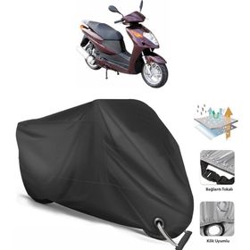 Coverplus Asya AS 150 T 7B Siyah Motosiklet Branda