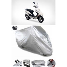 Coverplus Asya Efsane Eco 100 Gri Arka Çanta Uyumlu Su Geçirmez Motosiklet Brandası