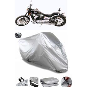 Coverplus Asya Ghost 350 Gri Arka Çanta Uyumlu Su Geçirmez Motosiklet Brandası