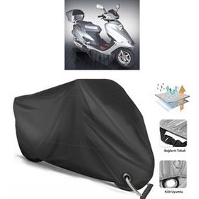 Coverplus Asya HJ 125 T Siyah Motosiklet Branda