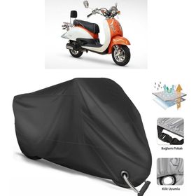 Coverplus Asya Nostalji 125 Siyah Motosiklet Branda