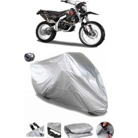 Coverplus Asya RX 250 Supermoto Gri Arka Çanta Uyumlu Su Geçirmez Motosiklet Brandası