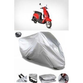 Coverplus Asya SCOOTURK-100 Gri Arka Çanta Uyumlu Su Geçirmez Motosiklet Brandası