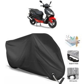Coverplus Asya Shark 150 Siyah Motosiklet Branda