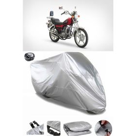 Coverplus Asya Ultra 150 Gri Arka Çanta Uyumlu Su Geçirmez Motosiklet Brandası