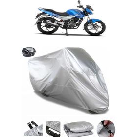Coverplus Bajaj Discover 125 ST Gri Arka Çanta Uyumlu Su Geçirmez Motosiklet Brandası