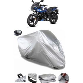 Coverplus Bajaj Pulsar 220 Gri Arka Çanta Uyumlu Su Geçirmez Motosiklet Brandası