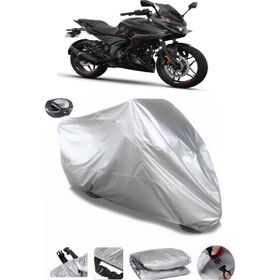 Coverplus Bajaj Pulsar F 250 Gri Arka Çanta Uyumlu Su Geçirmez Motosiklet Brandası