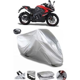 Coverplus Bajaj Pulsar RS 200 Gri Arka Çanta Uyumlu Su Geçirmez Motosiklet Brandası