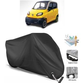 Coverplus Bajaj Qute RE 60 Siyah Motosiklet Branda