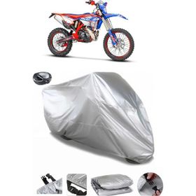 Coverplus Beta RR 250 2T Enduro Racing Gri Arka Çanta Uyumlu Su Geçirmez Motosiklet Brandası