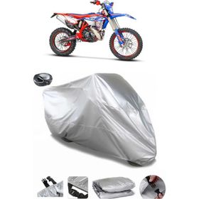 Coverplus Beta RR 300 2T Enduro Racing Gri Arka Çanta Uyumlu Su Geçirmez Motosiklet Brandası