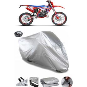 Coverplus Beta RR 50 Enduro Racing Gri Arka Çanta Uyumlu Su Geçirmez Motosiklet Brandası