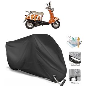 Coverplus Bianchi Happy 50 Siyah Motosiklet Branda