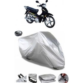 Coverplus Bisan Motocup 100 Gri Arka Çanta Uyumlu Su Geçirmez Motosiklet Brandası