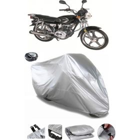 Coverplus Bisan Toprak WRC 100 Gri Arka Çanta Uyumlu Su Geçirmez Motosiklet Brandası