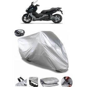 Coverplus Bmw C 600 Sport Gri Arka Çanta Uyumlu Su Geçirmez Motosiklet Brandası