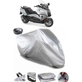 Coverplus Bmw C 650 GT Gri Arka Çanta Uyumlu Su Geçirmez Motosiklet Brandası
