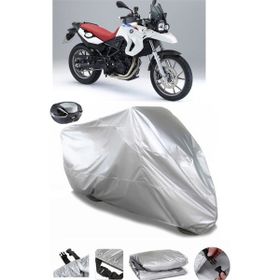 Coverplus Bmw F 650 Gri Arka Çanta Uyumlu Su Geçirmez Motosiklet Brandası