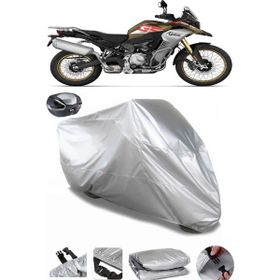Coverplus Bmw F 850 GS Adventure Gri Arka Çanta Uyumlu Su Geçirmez Motosiklet Brandası