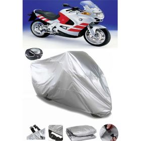 Coverplus Bmw K 1200 RS Gri Arka Çanta Uyumlu Su Geçirmez Motosiklet Brandası