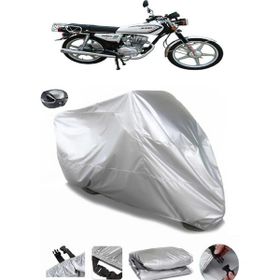 Coverplus Çelik Motor Classic 125 Gri Arka Çanta Uyumlu Su Geçirmez Motosiklet Brandası