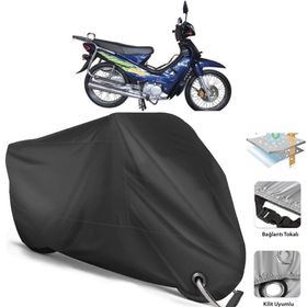 Coverplus Çelik Motor Cup 110 Siyah Motosiklet Branda