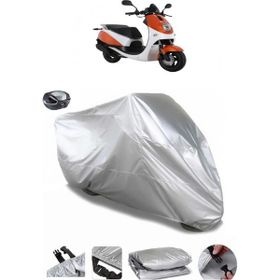 Coverplus Daelim Beagle Gri Arka Çanta Uyumlu Su Geçirmez Motosiklet Brandası