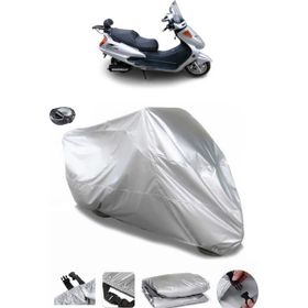 Coverplus Dorado Akida Scooter 150 Gri Arka Çanta Uyumlu Su Geçirmez Motosiklet Brandası