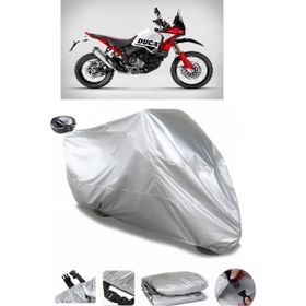 Coverplus Ducati Desertx Gri Arka Çanta Uyumlu Su Geçirmez Motosiklet Brandası