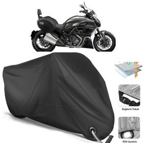 Coverplus Ducati Diavel Strada Siyah Motosiklet Branda