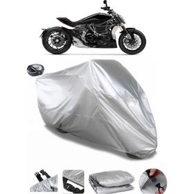 Coverplus Ducati Diavel V4 Gri Arka Çanta Uyumlu Su Geçirmez Motosiklet Brandası