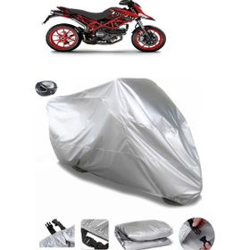 Coverplus Ducati Hypermotard 1100 EVO SP Gri Arka Çanta Uyumlu Su Geçirmez Motosiklet Brandası