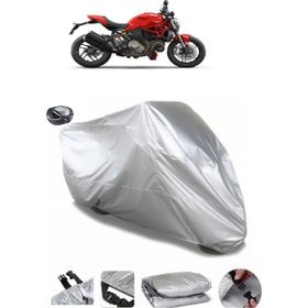 Coverplus Ducati Monster 1200 Gri Arka Çanta Uyumlu Su Geçirmez Motosiklet Brandası