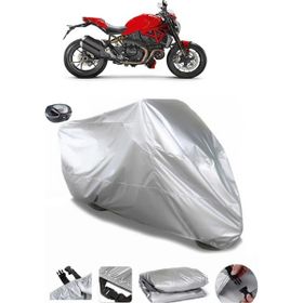Coverplus Ducati Monster 1200 R Gri Arka Çanta Uyumlu Su Geçirmez Motosiklet Brandası